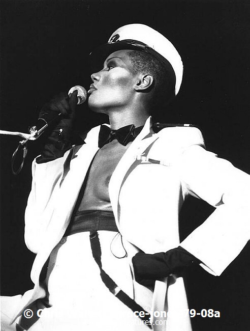 Photo of Grace Jones for media use , reference; grace-jones-79-08a,www.photofeatures.com