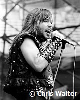 Iron Maiden 1982 Bruce Dickinson at Anaheim Stadium<br> Chris Walter<br>