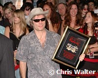 Bruce Dickinson of Iron Maiden inducted into Hollywood Rockwalk at Guitar Center on Sunset Blvd in Hollywood, August 19th 2005. Photo by Chris Walter/Photofeatures.