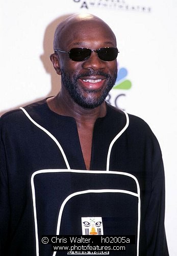 Photo of Isaac Hayes for media use , reference; h02005a,www.photofeatures.com
