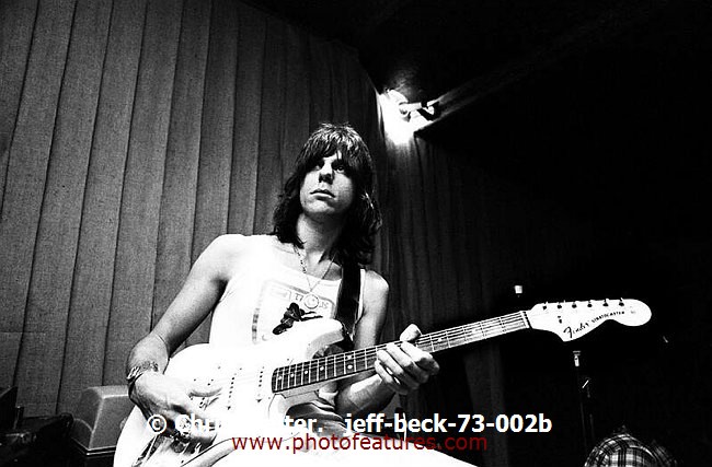 Photo of Jeff Beck for media use , reference; jeff-beck-73-002b,www.photofeatures.com