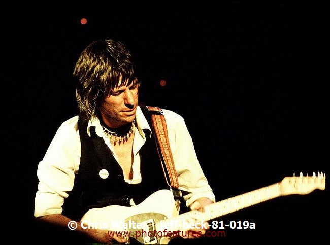 Photo of Jeff Beck for media use , reference; jeff-beck-81-019a,www.photofeatures.com