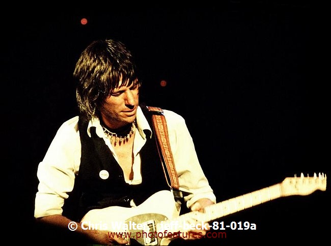 Photo of Jeff Beck for media use , reference; jeff-beck-81-019a,www.photofeatures.com