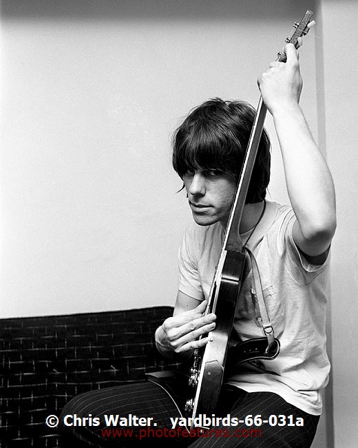 Photo of Jeff Beck for media use , reference; yardbirds-66-031a,www.photofeatures.com