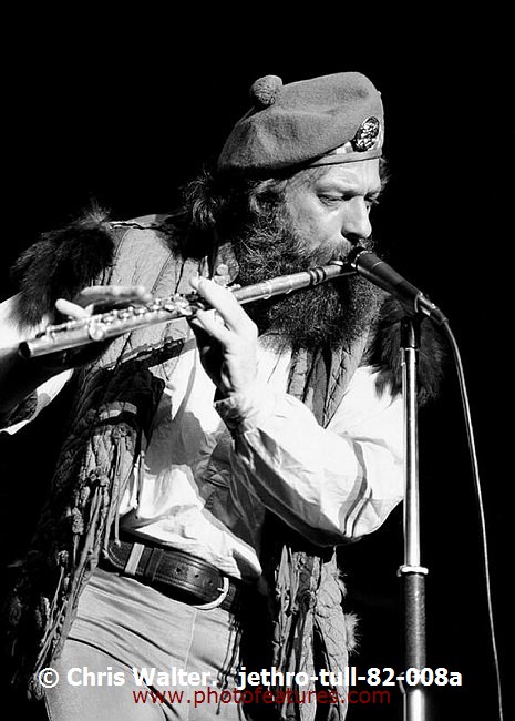 Photo of Jethro Tull for media use , reference; jethro-tull-82-008a,www.photofeatures.com
