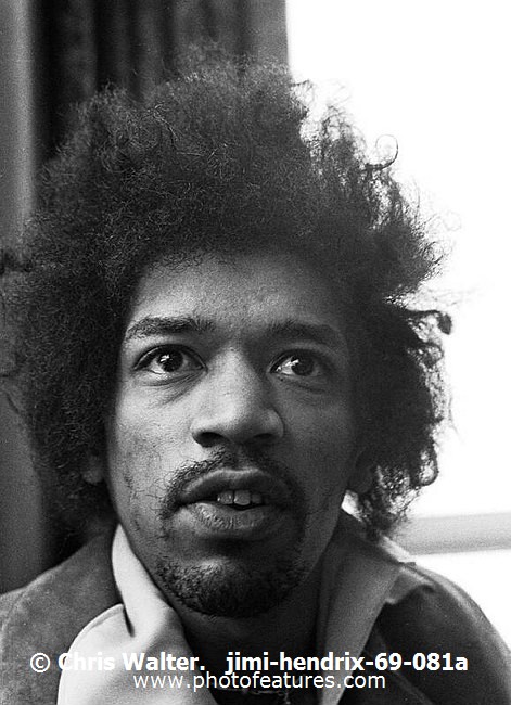 Photo of Jimi Hendrix for media use , reference; jimi-hendrix-69-081a,www.photofeatures.com
