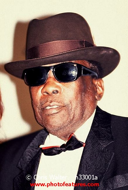 Photo of John Lee Hooker for media use , reference; h33001a,www.photofeatures.com