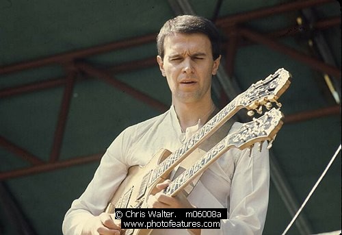 Photo of John McLaughlin by Chris Walter , reference; m06008a,www.photofeatures.com