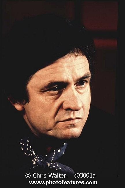 Photo of Johnny Cash for media use , reference; c03001a,www.photofeatures.com