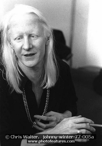 Photo of Johnny Winter for media use , reference; johnny-winter-77-005a,www.photofeatures.com