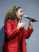 Photo of Jordin Sparks 2004  Winner of Proof is In The Pudding Contest at Alice Coopers Christmas Pudding<br> Chris Walter<br>