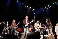 Photo of Gilby Clarke, Tommy Shaw, Don Felder, Stephen Stills and Alice Cooper<br>at Don Felder and friends Rock Cerritos for Katrina