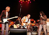 Photo of Don Felder, Stephen Stills and Alice Cooper<br>at Don Felder and friends Rock Cerritos for Katrina