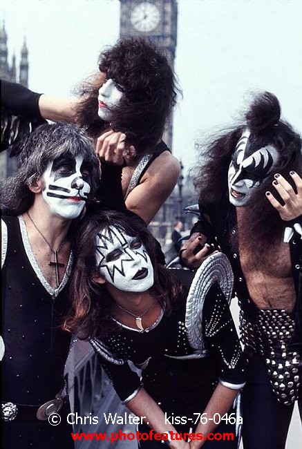 Photo of Kiss for media use , reference; kiss-76-046a,www.photofeatures.com