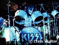 Kiss 1976 Peter Criss in London