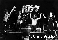 Kiss 1976 Paul Stanley, Gene Simmons, Peter Bross and Ace Frehley