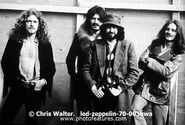 Photo of Led Zeppelin for media use , reference; led-zeppelin-70-003bwa,www.photofeatures.com