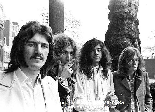 Photo of Led Zeppelin for media use , reference; led-zeppelin-70-058a,www.photofeatures.com