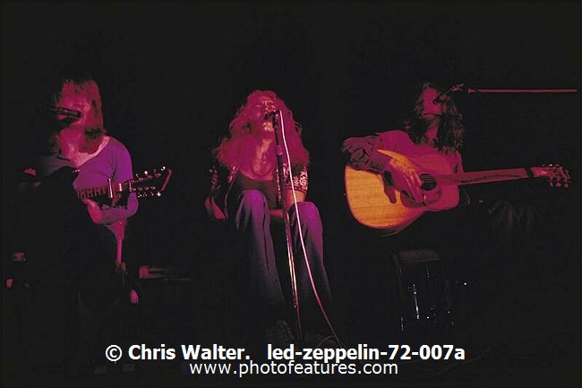 Photo of Led Zeppelin for media use , reference; led-zeppelin-72-007a,www.photofeatures.com