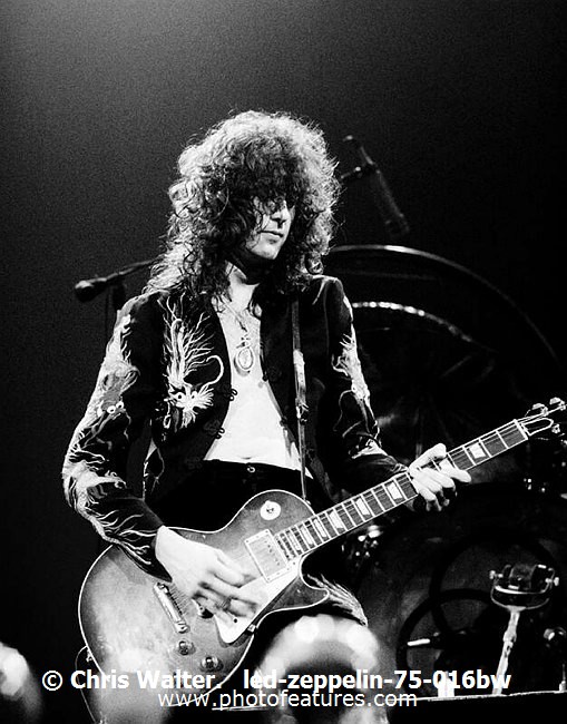 Photo of Led Zeppelin for media use , reference; led-zeppelin-75-016bw,www.photofeatures.com