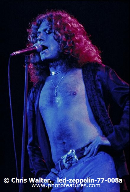 Photo of Led Zeppelin for media use , reference; led-zeppelin-77-008a,www.photofeatures.com