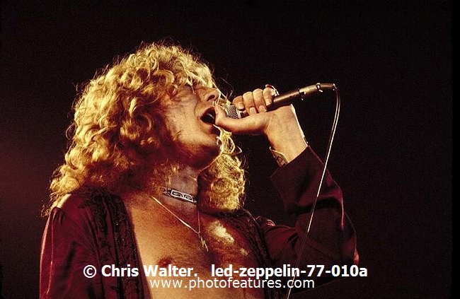 Photo of Led Zeppelin for media use , reference; led-zeppelin-77-010a,www.photofeatures.com