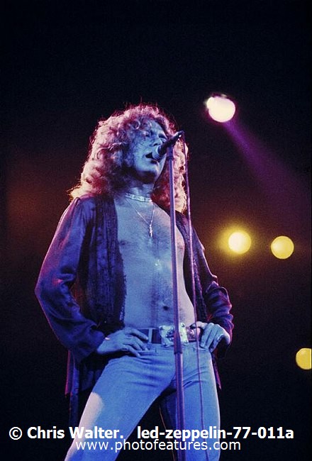 Photo of Led Zeppelin for media use , reference; led-zeppelin-77-011a,www.photofeatures.com