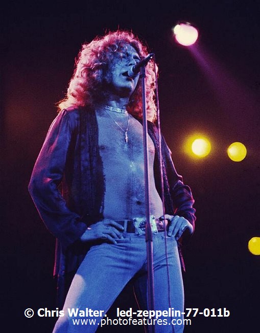 Photo of Led Zeppelin for media use , reference; led-zeppelin-77-011b,www.photofeatures.com