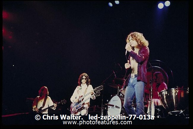 Photo of Led Zeppelin for media use , reference; led-zeppelin-77-013a,www.photofeatures.com