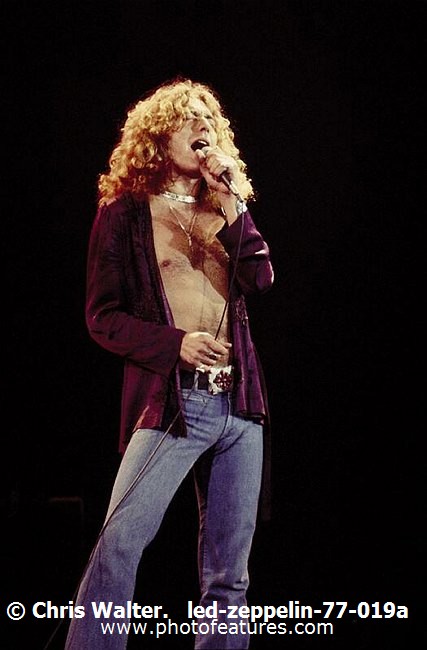 Photo of Led Zeppelin for media use , reference; led-zeppelin-77-019a,www.photofeatures.com