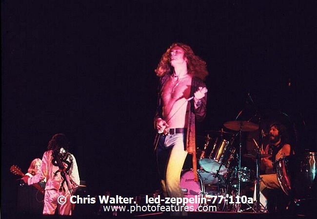 Photo of Led Zeppelin for media use , reference; led-zeppelin-77-110a,www.photofeatures.com