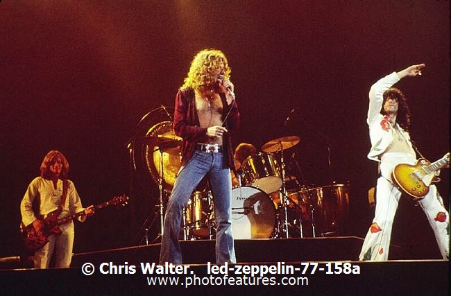 Photo of Led Zeppelin for media use , reference; led-zeppelin-77-158a,www.photofeatures.com