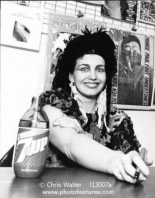Photo of Lene Lovich for media use , reference; l13007a,www.photofeatures.com