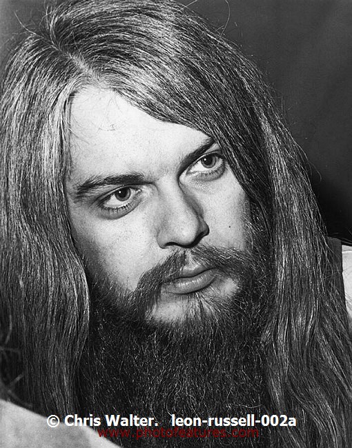 Photo of Leon Russell for media use , reference; leon-russell-002a,www.photofeatures.com