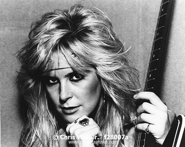 Photo of Lita Ford for media use , reference; f28007a,www.photofeatures.com