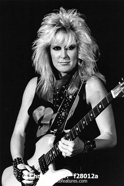 Photo of Lita Ford for media use , reference; f28012a,www.photofeatures.com