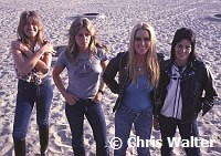 Runaways 1978 Vicki Blue, Sandy West, Lita Ford, Joan Jett<br> Chris Walter<br>