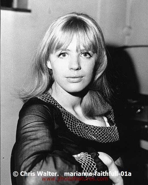 Photo of Marianne Faithfull for media use , reference; marianne-faithfull-01a,www.photofeatures.com