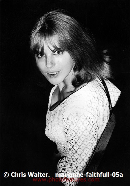 Photo of Marianne Faithfull for media use , reference; marianne-faithfull-05a,www.photofeatures.com