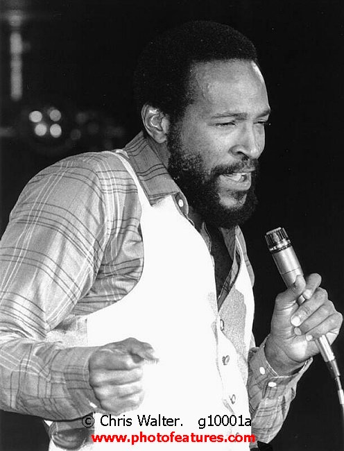 Photo of Marvin Gaye for media use , reference; g10001a,www.photofeatures.com