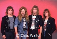 Megadeth 1986 Chris Poland, Dave Mustaine, Chris Poland, Gar Samuelson and David Ellefson<br> Chris Walter