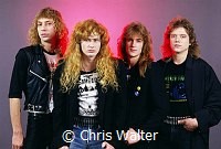 Megadeth 1986 Gar Samuelson, Dave Mustaine, David Ellefson and Chris Poland, <br> Chris Walter