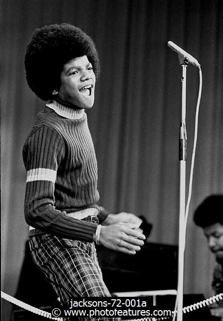 Photo of Michael Jackson for media use , reference; jacksons-72-001a,www.photofeatures.com
