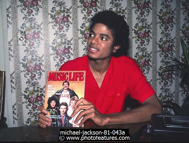 Photo of Michael Jackson for media use , reference; michael-jackson-81-043a,www.photofeatures.com