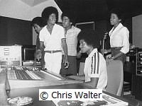 Michael Jackson & The Jacksons 1977 at their studio in their Encino compound