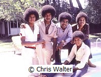 Jacksons 1977 Michael (left) at family compound on Encino<br> Chris Walter