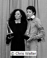 Michael Jackson 1980 with Diana Ross at American Music Awards<br> Chris Walter<br>