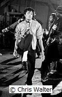 Michael Jackson 1983 during filming of the 'Beat It' Video<br> Chris Walter<br>