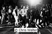 Michael Jackson 1983 filming the 'Beat It' video.<br> Chris Walter<br>