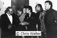 Quincy Jones, Dionne Warwick, Michael Jackson, Stevie Wonder and Lionel Richie 1986 with Grammy Awards for'We Are The World"<br> Chris Walter<br>